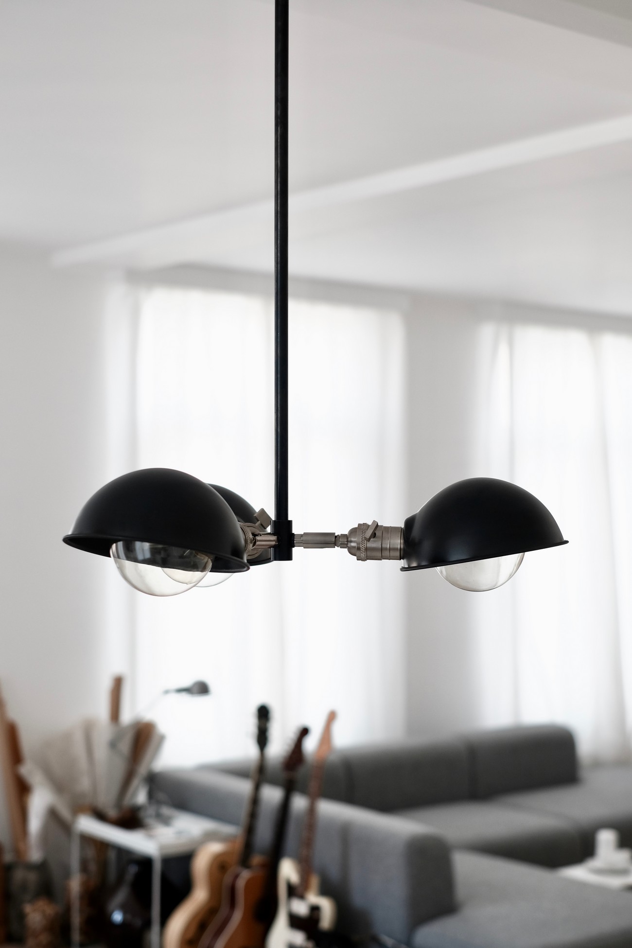 Tibods 3-light pendant adjustable shade chandelier