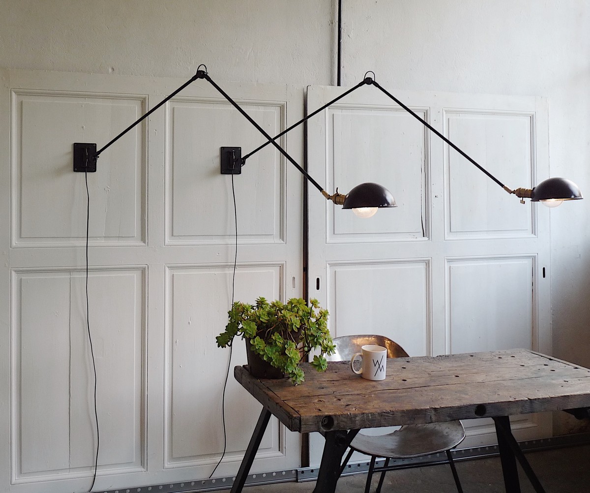 articulated swing arm wall lamp architect