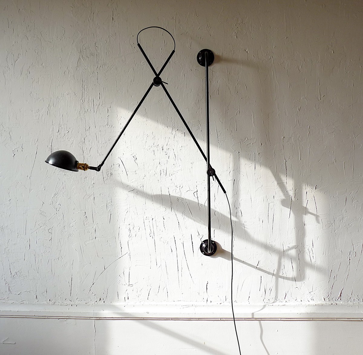 adjustable two-arm wall lamp atelier Jielde