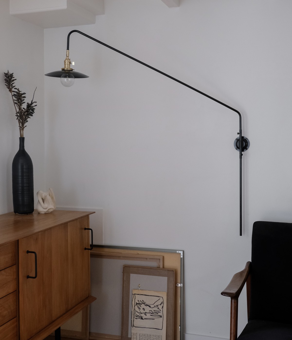 atelier french swing wall lamp light